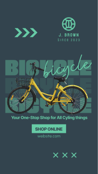 One Stop Bike Shop Instagram Story Design
