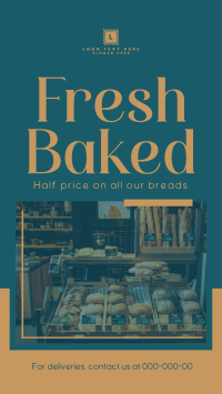 Fresh Baked Bread Instagram story Image Preview
