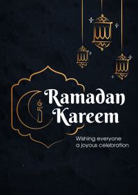 Ramadan Pen Stroke Flyer Image Preview