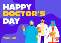 Happy Doctor's Day Postcard Image Preview