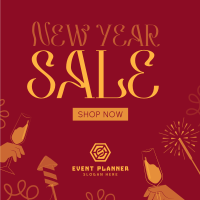 New Year Celebration Sale Instagram post Image Preview