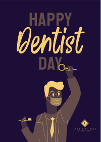 A Happy Dentist Flyer Image Preview