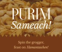 Purim Sameach! Facebook Post Design