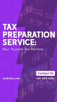 Your Trusted Tax Partner Facebook Story Design