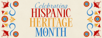 Traditional Hispanic Heritage Month Facebook Cover Design