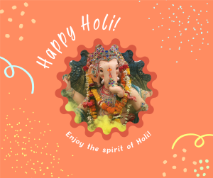 Happy Holi Festival Facebook post