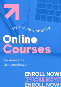 Online Courses Enrollment Poster Image Preview