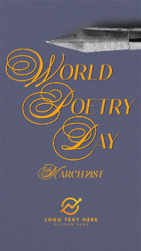 World Poetry Day Pen Instagram story Image Preview