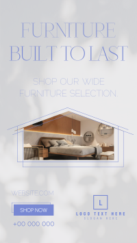 Minimalistic Furniture Sale Instagram reel Image Preview