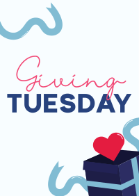 Giving Tuesday Donation Box Poster Design