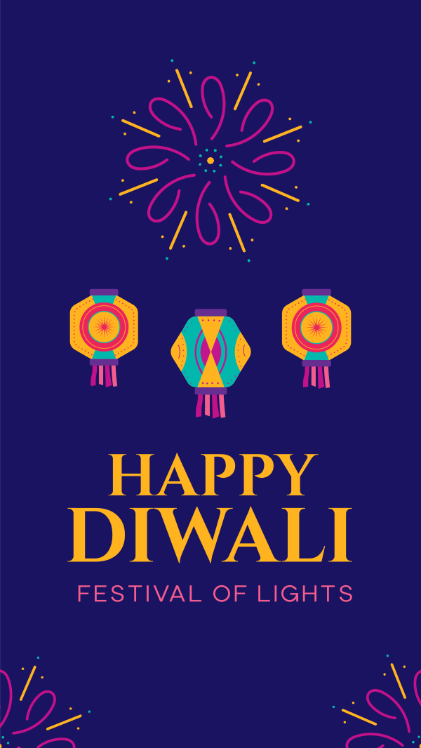 Diwali Festival Instagram Story Design Image Preview