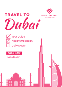 Dubai Travel Package Poster Design