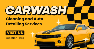 Carwash Cleaning Service Facebook ad Image Preview