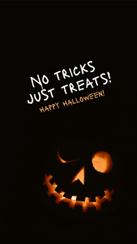 No Tricks Halloween Facebook story Image Preview