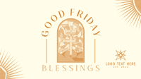 Good Friday Blessings Facebook Event Cover Design