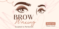 Eyebrow Waxing Service Twitter Post Design