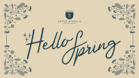 Floral Hello Spring Video Image Preview
