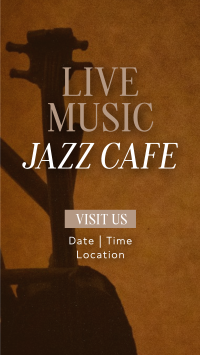 Cafe Jazz Facebook story Image Preview