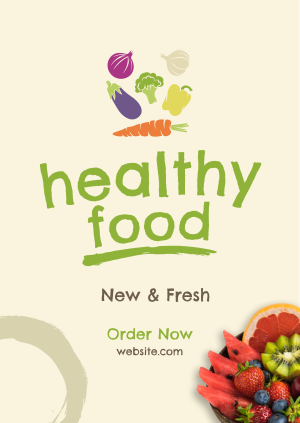 Fresh Healthy Foods Poster Image Preview