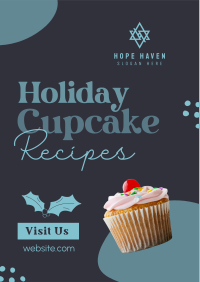 Christmas Cupcake Recipes Flyer Image Preview