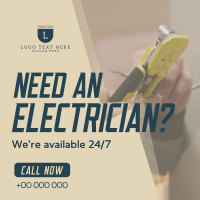 Electrical Maintenance Handyman Linkedin Post Design