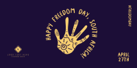 Freedom Day Hand Twitter post Image Preview