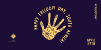 Freedom Day Hand Twitter Post Image Preview