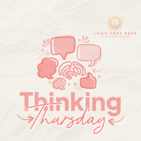 Simple Quirky Thinking Thursday Instagram post Image Preview