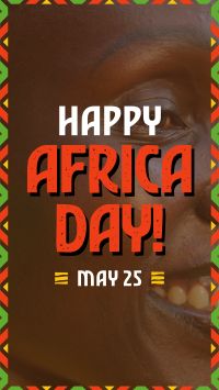 Africa Day Commemoration  Facebook Story Design