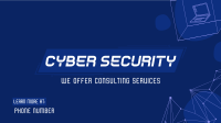 Cyber Security Consultation Facebook Event Cover Design