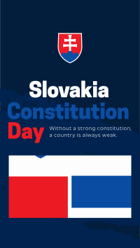 Slovakia Constitution Day Greeting Facebook Story Design