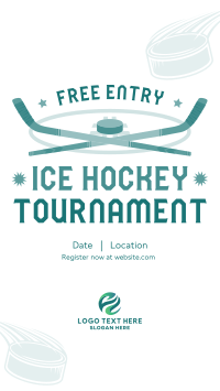 Ice Hockey Tournament TikTok Video Design