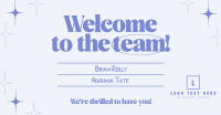 Minimalist Welcome to the Team Facebook Ad Preview