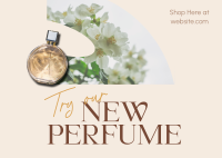 New Perfume Launch Postcard Design