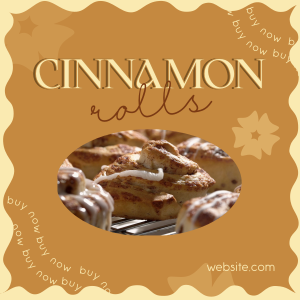 Tasty Cinnamon Rolls Instagram post Image Preview