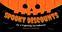 Halloween Pumpkin Discount Facebook Ad Design