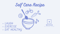 Self Care Recipe Facebook Event Cover Design