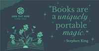 Book Magic Quote Facebook ad Image Preview