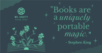 Book Magic Quote Facebook Ad Image Preview
