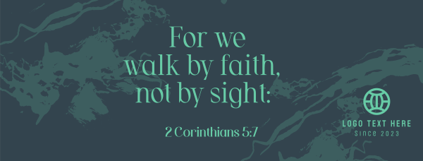 Walk by Faith Facebook Cover Design