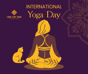 Yoga Day Meditation Facebook post Image Preview