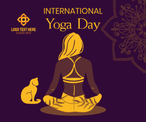Yoga Day Meditation Facebook post