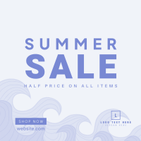 Summer Waves Sale Instagram post Image Preview