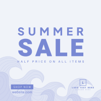 Summer Waves Sale Instagram Post Preview