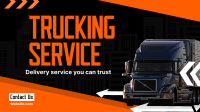 Truck Moving Service Facebook Event Cover Design