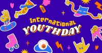Youth Day Stickers Facebook Ad Design
