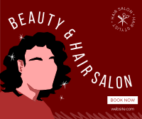 Hair Salon Minimalist Facebook post Image Preview
