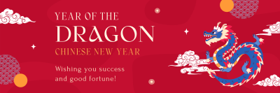 Year Of The Dragon Twitter header (cover) Image Preview
