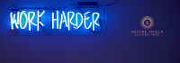 Work Harder Tumblr Banner Design