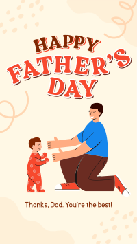 Father's Day Greeting TikTok video Image Preview